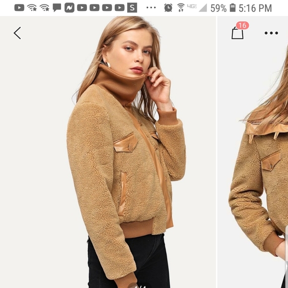 Womens teddy coat - Picture 2 of 4